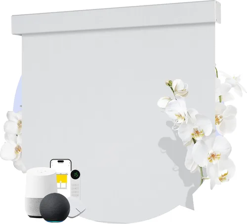 Vista 8 de Persianas enrollables opacas motorizadas inteligentes – Persianas eléctricas inalámbricas con control remoto para dormitorios, fáciles de instalar