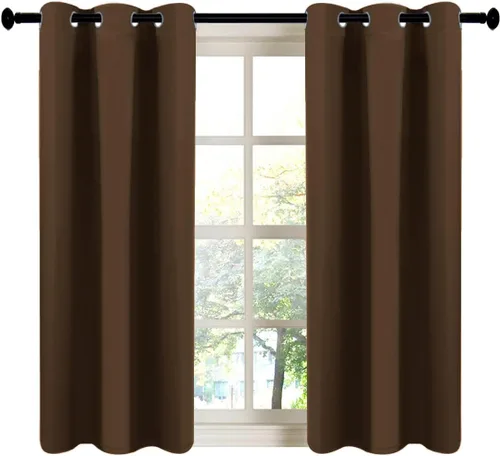 Vista 101 de LA PALMA Cortinas opacas con aislamiento térmico y ojales, para sala de estar, dormitorio, paquete de 2 paneles
