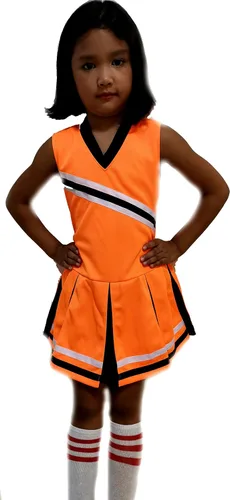 Vista 7 de Total 2550 Disfraz de animadora para niñas pequeñas, uniforme de animadora, disfraz de Halloween
