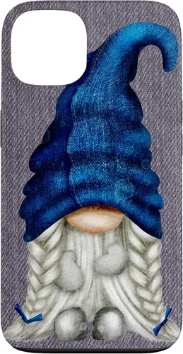 Vista 6 de Funny Gnome Girl with Blue Jeans for Women Cute Denim Case for iPhone 17
