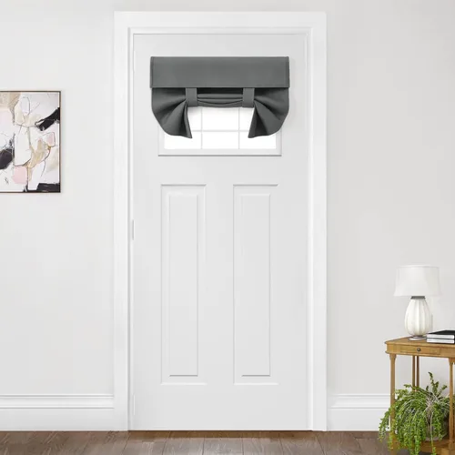 Vista 41 de HOMEIDEAS Cortinas Opacas para Aula para Puerta Principal, Cubierta de Ventana de Puerta de Aula, Persianas de Privacidad con Aislamiento Térmico
