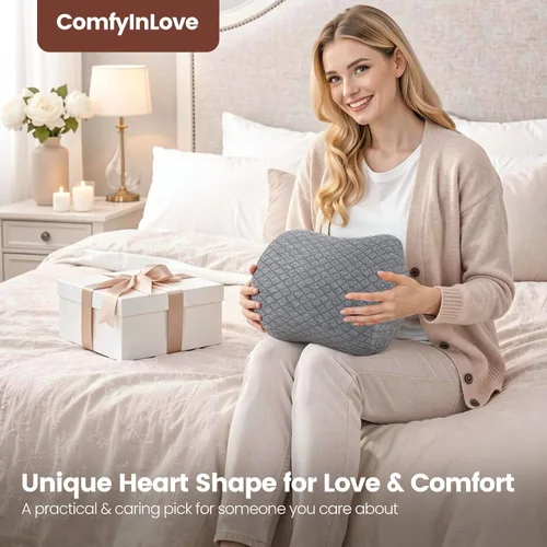 Vista 7 de Almohada de rodilla para dormir de lado, almohada de espuma viscoelástica de apoyo para las piernas para dormir de lado con correa elástica