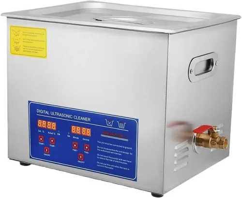 Vista 9 de Máquina de limpieza ultrasónica, 2/3/6/10/15/22/30L, temporizador digital, máquina de limpieza de acero inoxidable, adecuada para baño, joyería