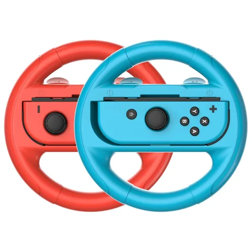 Vista 3 de TIZOPO 4 PCS Steering Wheel Compatible for Nintendo Switch Wheel, Family Sports Party Pack Accessories Compatible with Switch JoyCon Controllers