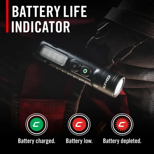 Vista 7 de Coast KL30R linterna LED recargable de bolsillo de 500 lúmenes con luz UV