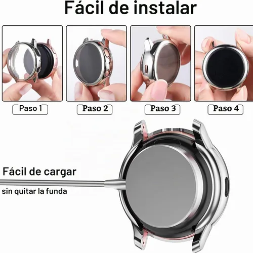 Vista 4 de AR01 Funda para reloj inteligente, compatible con Aeac Smart Watch, Lamshaw TPU con protector de pantalla compatible con Aeac AR01 Smart Watch Case