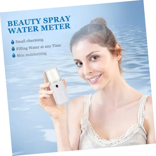 Vista 7 de 1 unidad USB recargable nanómetro humidificador facial portátil de mano pulverizador dispositivo de humedad para mujeres y niñas para viajes