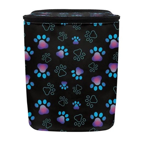 Vista 31 de Renewold Bote de basura para automóvil, con estampado de tigre y animales, ajustable, portátil, con tapa, para SUV, camioneta, sedán, camión, bolsa