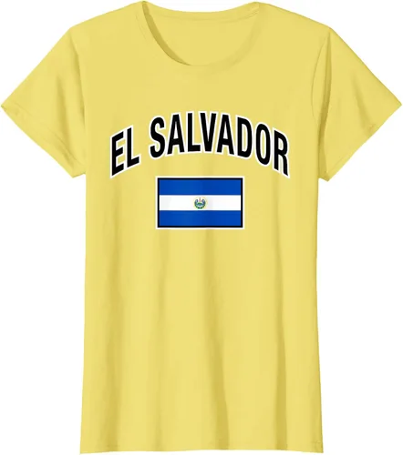 Vista 28 de Camiseta salvadoreña Orgullosa Bandera de El Salvador, Negro