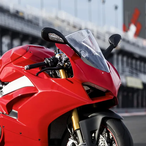 Vista 7 de Green-L Espejos laterales retrovisores negros con señal de giro LED para Ducati Panigale V4 2018-2021