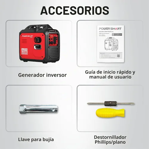 Vista 7 de Generador inversor portátil PowerSmart de 2500 vatios para acampar