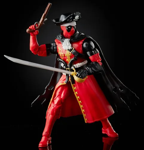 Vista 6 de Hasbro Marvel Legends Series - Figura de acción de Deadpool de 6 pulgadas (pirato), diseño prémium y 3 accesorios