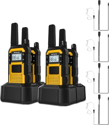 Vista 13 de Retevis RB48 - Walkie Talkies de Largo Alcance, Radios de 2 Vías MIL-STD 810H de Alta Resistencia con Auricular, Resistente al Agua IP67, 2000 mAh
