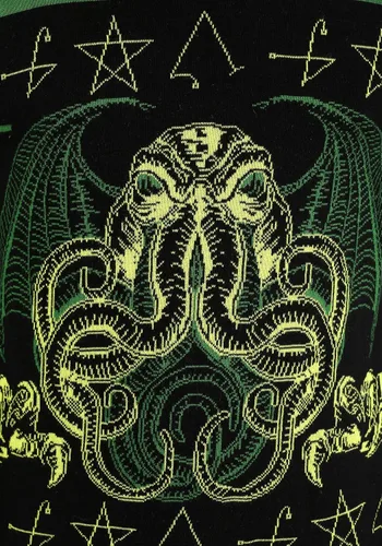 Vista 4 de Halloween Cthulhu Knit Sweater Officially Licensed Costume Piece