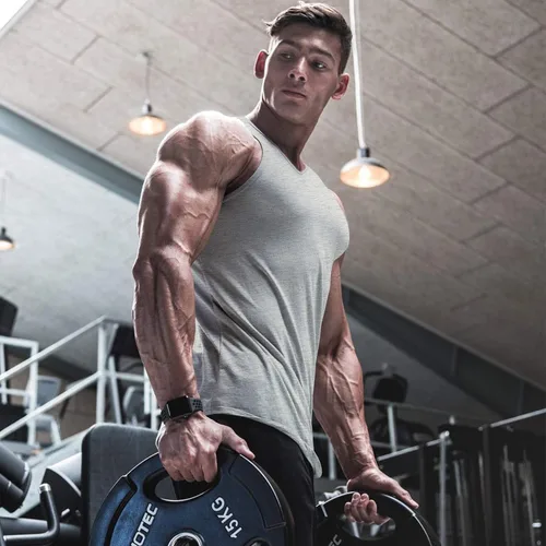 Vista 3 de COOFANDY Camiseta sin mangas para hombre, paquete de 3 camisetas sin mangas para gimnasio, cuello en V, culturismo, musculación