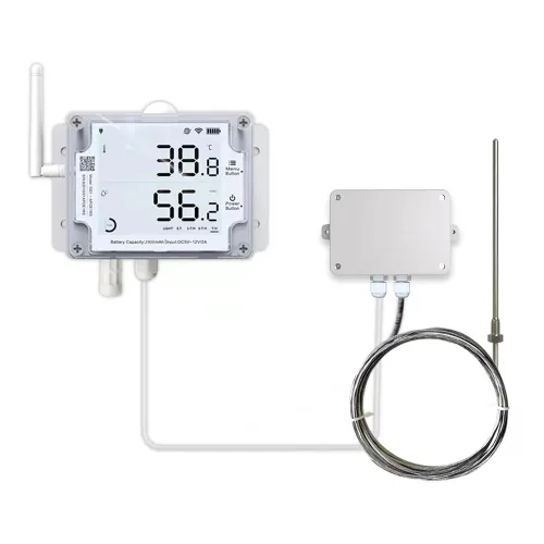 Vista 9 de GS1-AETH1RS + paquete de sirena termómetro Ethernet higrómetro, sensor de humedad y temperatura WiFi, registrador digital de datos de temperatura