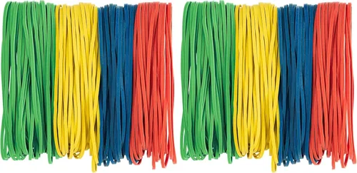 Vista 8 de Bilinny Bandas de goma grandes resistentes, 1/2 libra, 7 x 1/8 pulgadas, fabricadas en Estados Unidos, bandas de goma para el hogar y la oficina, 4