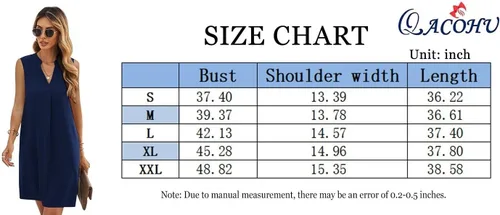 Vista 6 de QACOHU Vestidos de verano 2024 para mujer, sin mangas, camiseta floral para playa, vestido casual sin mangas, tallas S-2XL