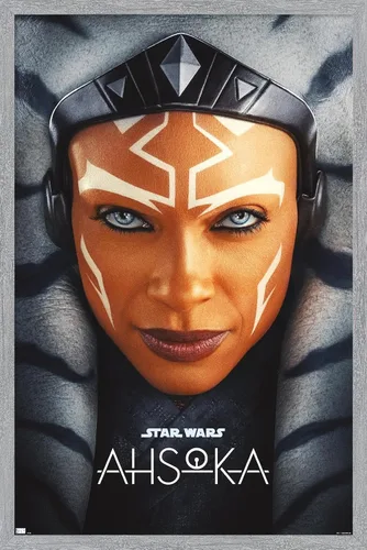 Vista 16 de Trends International Star Wars: Ahsoka - Póster de pared de una hoja, 14.72 x 22.37 pulgadas, versión enmarcada de madera de granero Versión