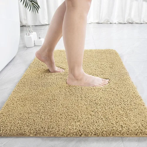 Vista 26 de LOCHAS Alfombra de baño de microfibra antideslizante de 36 x 24 pulgadas Gris