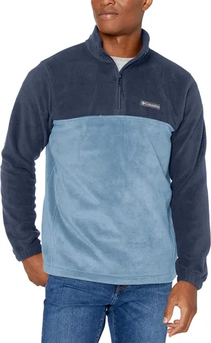 Vista 13 de Columbia Steens Mountain - Chaqueta de forro polar con cremallera media para hombre Negro