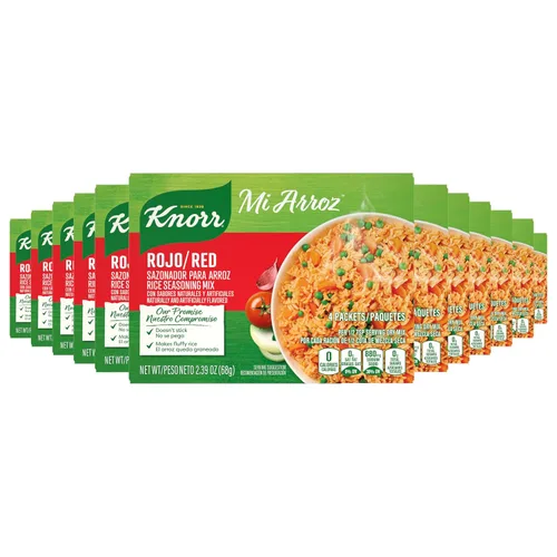 Vista 15 de Knorr La mezcla de condimentos de arroz Mi Arroz añade sabor auténtico a cualquier plato Rojo/Rojo delicioso sabor casero en nuestros condimentos