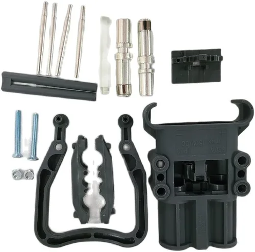 Vista 5 de DIN 320 320A 150 V hembra enchufe conector de conexión rápida Euro cargador enchufe con contactos auxiliares Conector de alimentación resistente a