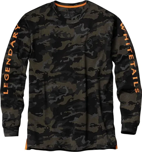 Vista 19 de Legendary Whitetails Camiseta de manga larga para hombre con diseño gráfico, 100% algodón preencogido de alta calidad Negro