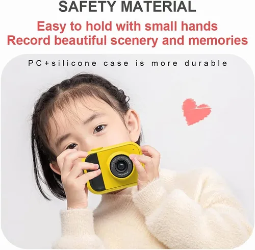Vista 5 de SLuB Cámara para niños, juguetes de cámara para niños, mini cámara digital para niños, cámaras de juguete para niños y niñas, con tarjeta SD 32G