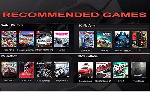 Vista 6 de DOYO Game Racing Wheel with Pedals, 270 Steering Wheels PC with Force Feedback, Racing Steering Wheel compatible with PS4, Xbox Series XS, Xbox