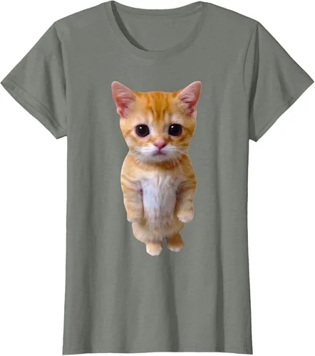 Vista 16 de El Gato Meme Sad Crying Cat Munchkin Kitty Meme Camiseta de moda Small Negro