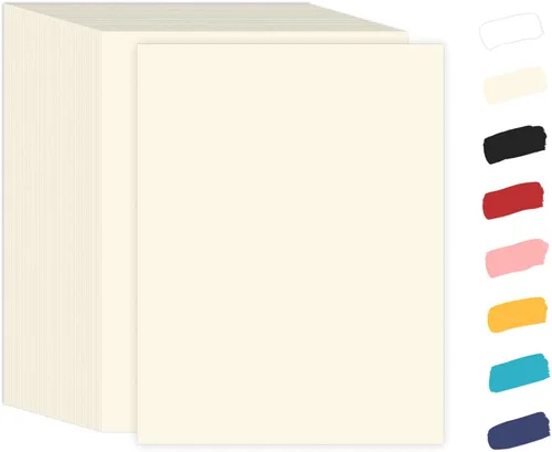 Vista 9 de Goefun 100 Sheets Yellow Cardstock 8.5 x 11 65lb Paper Amarillo