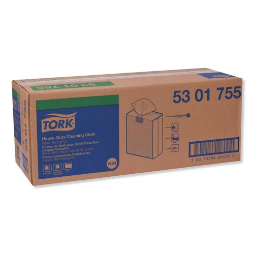 Vista 5 de Tork Paño de limpieza resistente blanco W24, caja emergente, 5 x 80 paños, 5301755