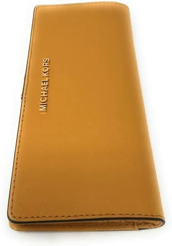 Vista 4 de Michael Kors - Billetera de viaje plegable, plana y delgada en cuero saffiano
