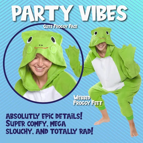 Vista 76 de Funziez! - Disfraz de Halloween para adultos, disfraz de animales y criaturas marinas, mameluco afelpado para cosplay, para mujeres y hombres