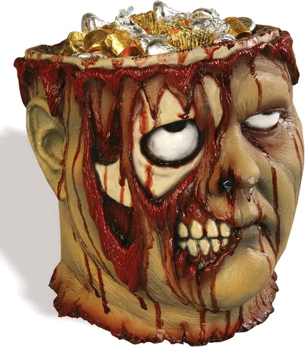 Vista 2 de Forum Novelties Sangrando Zombie Candy Bowl, como se muestra
