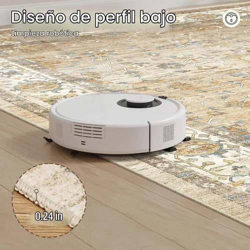 Vista 4 de befbee - Alfombra para sala de estar, lavable y resistente a manchas, con base antideslizante, ideal para dormitorio y cocina, decoración clásica