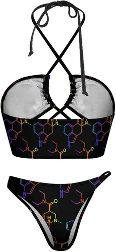 Vista 5 de AMRANDOM Bikini de dos piezas para mujer con parte inferior triangular de bikini