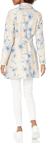 Vista 2 de Karl Lagerfeld Paris Gabardina con cinturón de doble botonadura para mujer