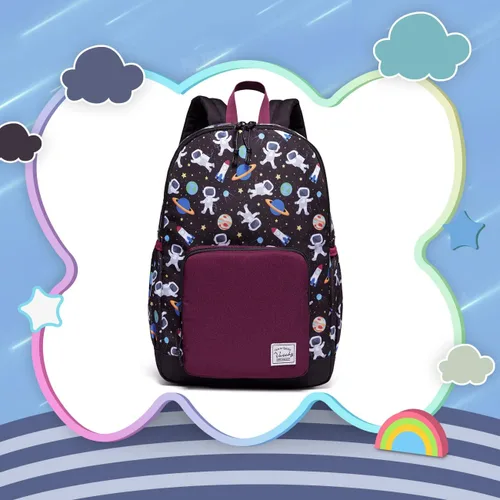 Vista 7 de VASCHY - Mochila preescolar para niños y niñas liviana resistente al agua con correa en el pecho
