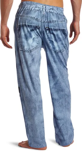 Vista 2 de MJC Internacional pantalones de piyama genéricos tipo vaquero para hombre