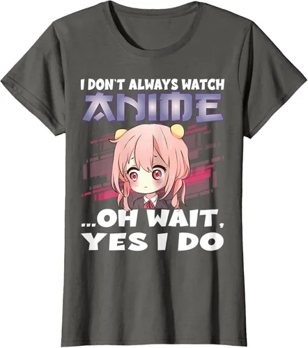 Vista 7 de Ver camiseta japonesa de anime con estampado de anime Girl, Negro, S