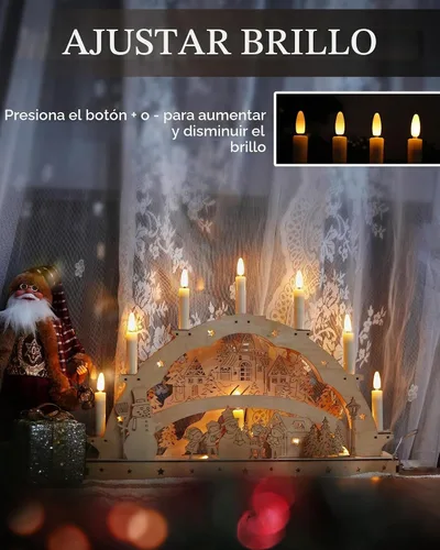 Vista 5 de FPOO 20 velas de árbol de Navidad, luces parpadeantes, con clip, funciona con pilas, velas cónicas con temporizador, mini velas sin llama para Blanco