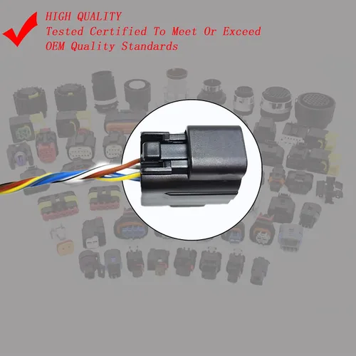 Vista 5 de Sensor de oxígeno Conector O2 4 Arnés de cableado Pigtail Plug Reemplazo para Nissan Micra March Note E11 Tiida Qashqai NV200 05-14