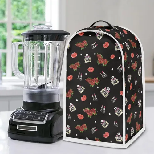Vista 13 de Funda para licuadora de flores de vaca, funda para electrodomésticos de cocina, a prueba de polvo, lavable, resistente a las manchas, cubierta