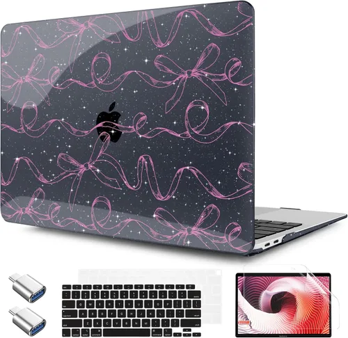 Vista 16 de TWOLSKOO Funda para MacBook Air de 13,3 pulgadas (versión antigua 2018-2021, modelos: M1 A2337, A2179, A1932) - Carcasa rígida con protector de Flor