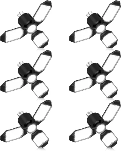 Vista 11 de toberich Luz de garaje con sensor de movimiento, luz de taller con sensor de movimiento de 8000 lm con 3 modos de interruptor, bombilla activada por