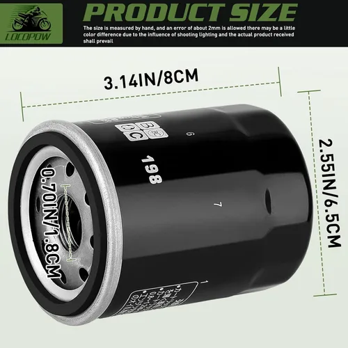 Vista 3 de LOCOPOW Filtro de aceite 2540086 2540122 para Polaris Ranger570 700 800 900 1000 2004-2018 Ranger XP 1000 900 800 700 RZR 800 900 Sportsman 800 700