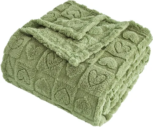 Vista 14 de FY FIBER HOUSE - Mantas con diseño de corazón a cuadros, mantas suaves y cálidas para regalos para amantes, madres, padres, lavables y ligeras