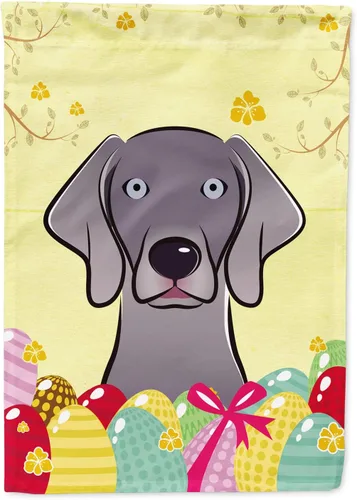 Vista 33 de Caroline's Treasures BB1920CHF - Bandera de caza de huevos de Pascua con diseño de bulldog francés, para casa, gran porche, para colgar en la pared